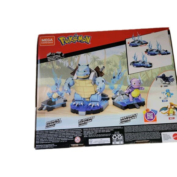 Mega Construx Pokémon Squirtle Evolution Set 379 Pieces New In Box - Picture 2 of 12